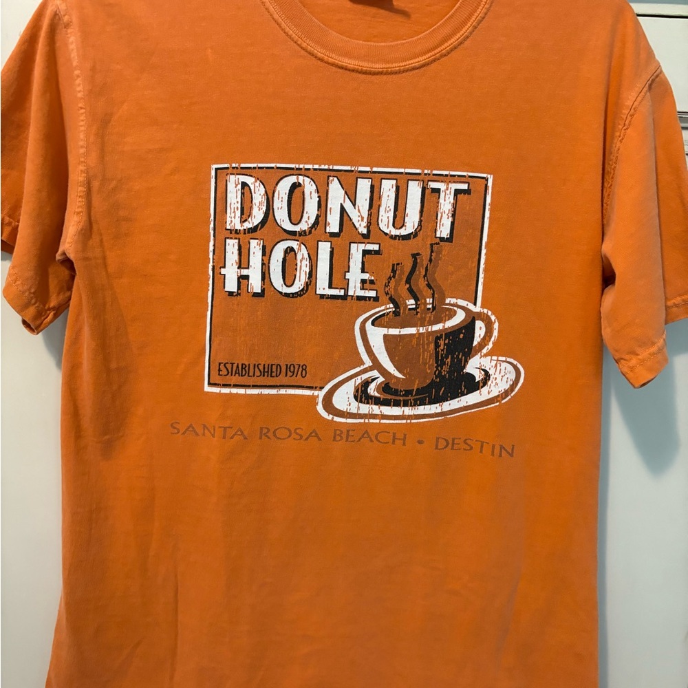 Orange Donut Hole Graphic T-Shirt